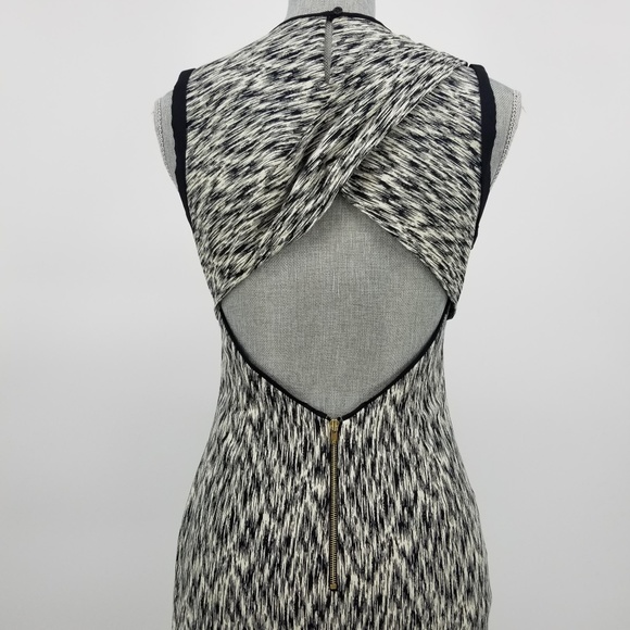 SOLD Sandro Open Back Printed Reve Dress Sz 1 - Picture 6 of 8